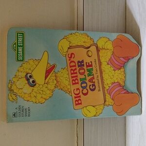 Vintage Sesame Street Big Bird's Color Game Children's Book